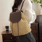 Sac à dos Paille tressée– Style Bohème Chic Vintage MYNELIA