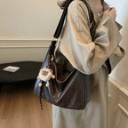 New Free Pandent Fashion Women's Crescent bag High Quality PU Leather Shoulder Bag Waterproof Crossbody Bag Casual Tote Bag MYNELIA