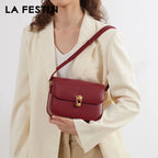 Sac bandoulière cuir PU  LAFESTIN – Structure rigide Fermeture Hasp