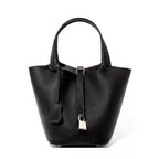 Sac Seau en Cuir Togo – Panier Souple Femme, 22 cm MYNELIA