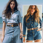 Ceinture en Cuir PU Style Grunge Punk – Boucle alliage, Longueurs ajustables