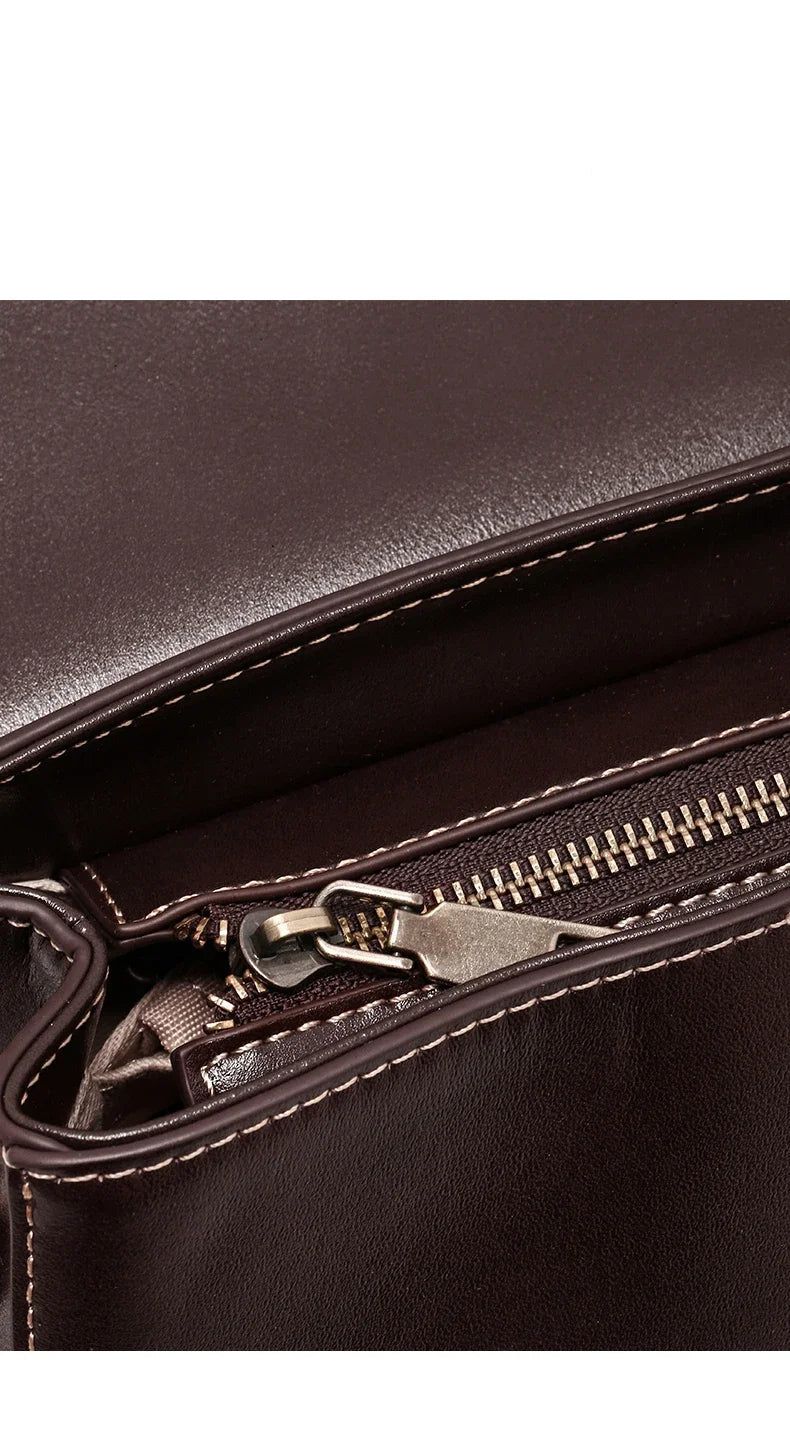 Sac à main cuir véritable vintage – Bandoulière & Épaule