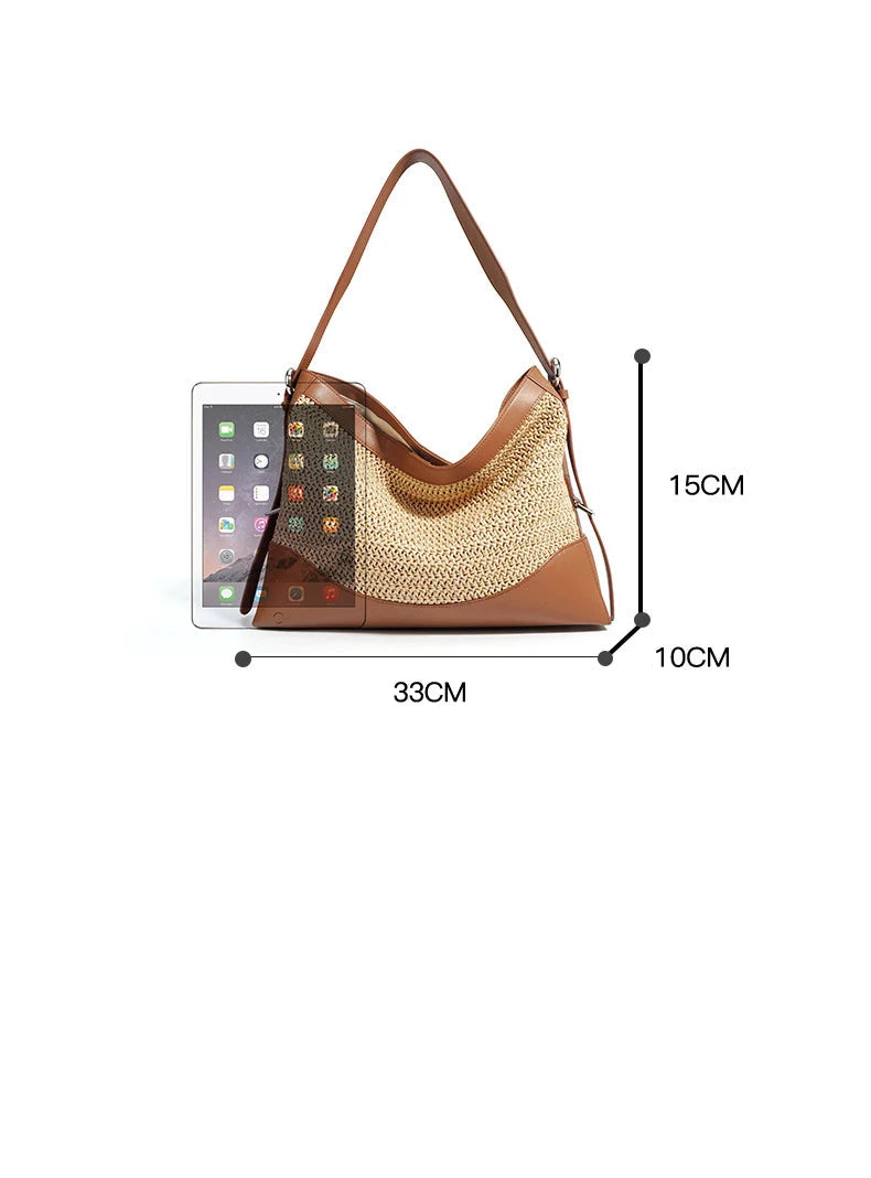 Sac à bandoulière Tote  Tressée Artisanale – Bohème Chic Été