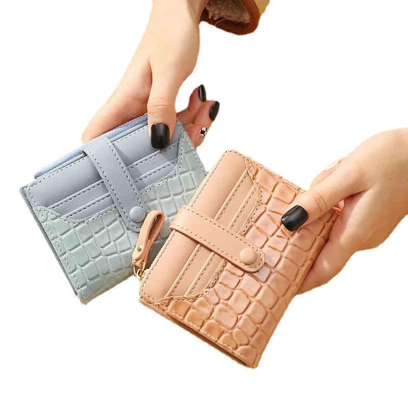 Portefeuille Paillettes Femme – Porte-Monnaie Compact Chic MYNELIA