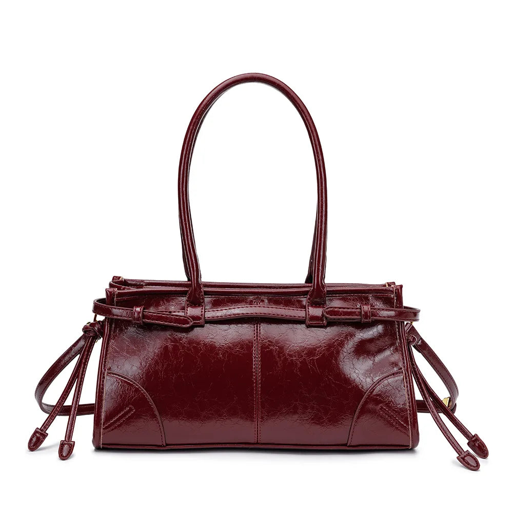 Sac à bandoulière Boston – Cuir ciré Microfibre