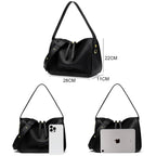Luxury Soft Leather Tote Bag Women Handbag 2023 New Brand Women Shoulder Crossbody Bag Cowhide Female Messenger Bags MYNELIA