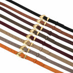 Ceinture femme suède boucle dorée – Style vintage