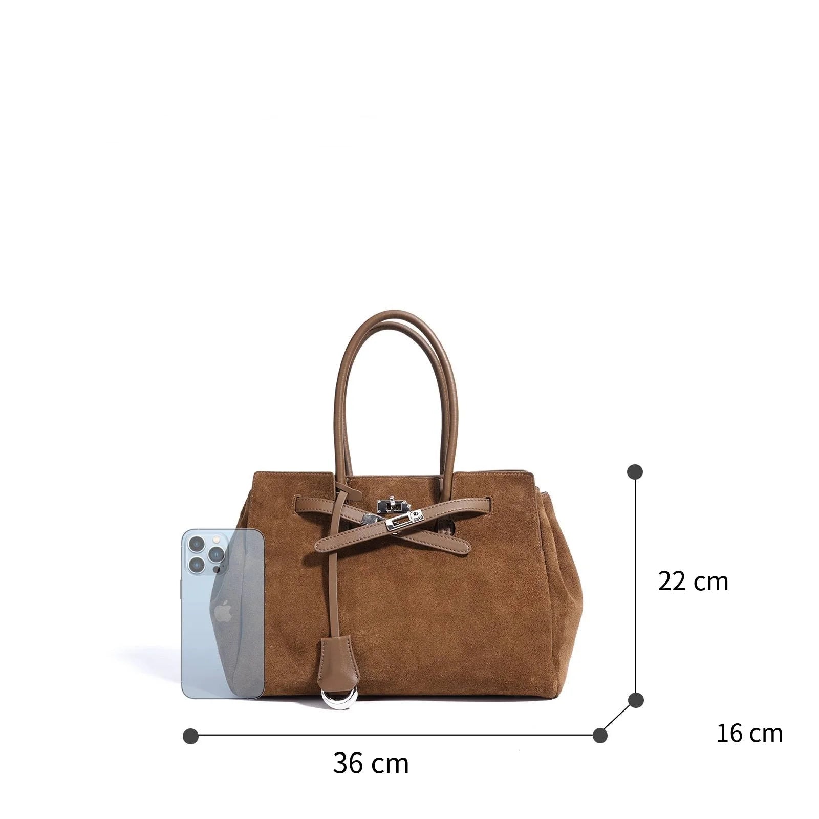Sac à main Tote Rétro en Daim Femme – Grande capacité,Style Automne MYNELIA