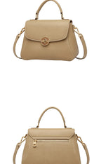 Sac tote fuir véritable fait main – Kaki & Bleu