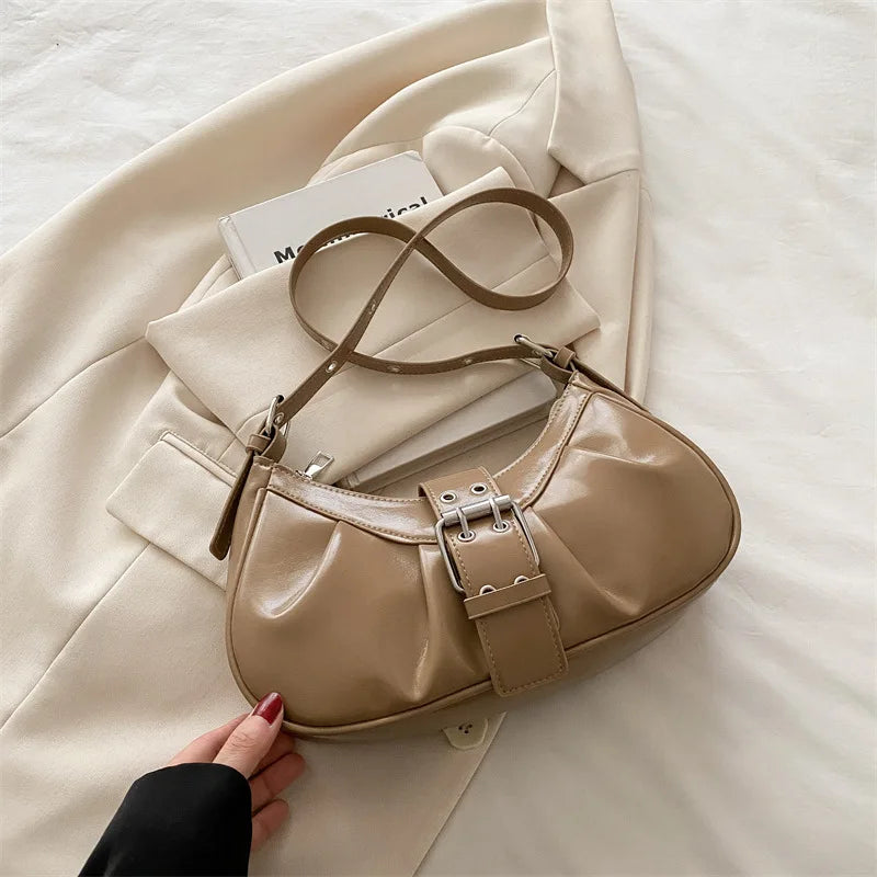 Sac bandoulière Hobo- PU Brillant MYNELIA