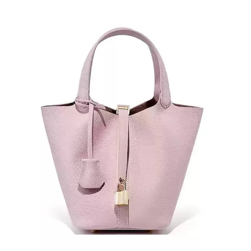 Sac Seau en Cuir Togo – Panier Souple Femme, 22 cm MYNELIA