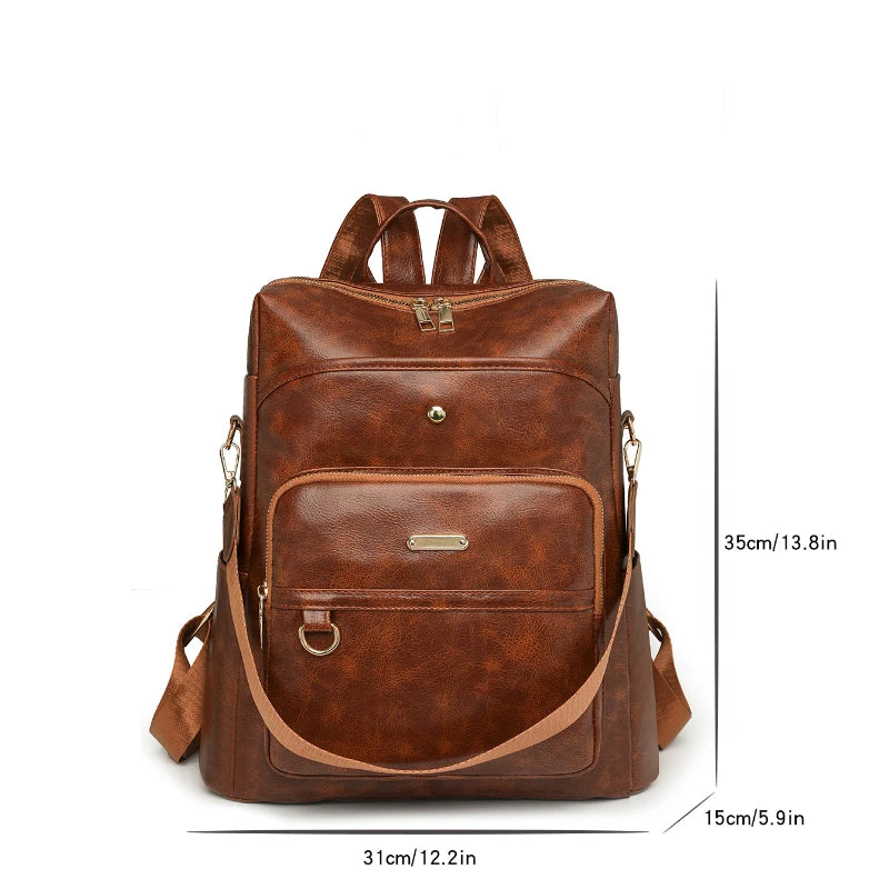 Sac à dos PU – Décoratifs grande capacité Casual