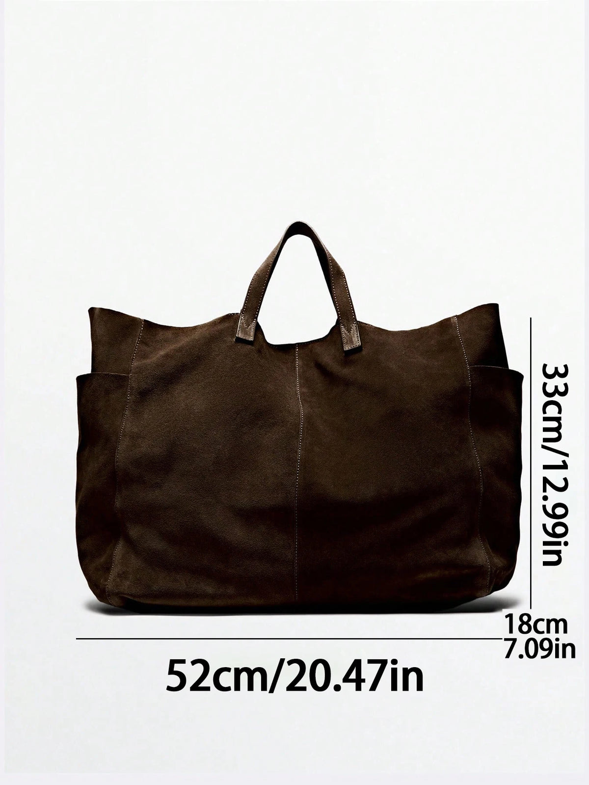 Große Damen-Wildlederhandtasche, Handtasche, weiche Umhängetasche mit großer Kapazität, Wildleder-Einkaufstasche, Rucksacktasche, Arbeitshandtasche, Reise-Winter