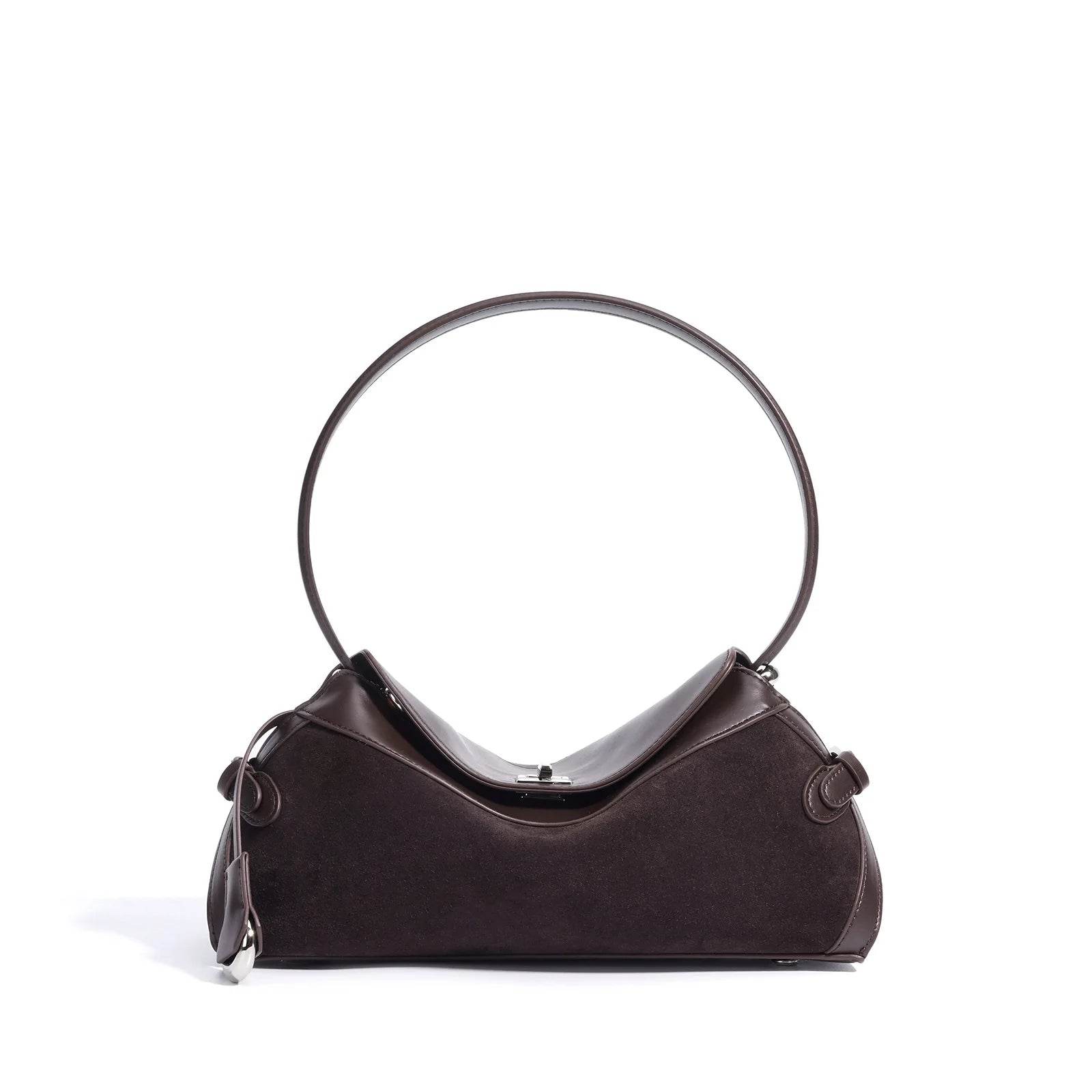 Sac à main guir Givré forme coussin – Style vintage MYNELIA