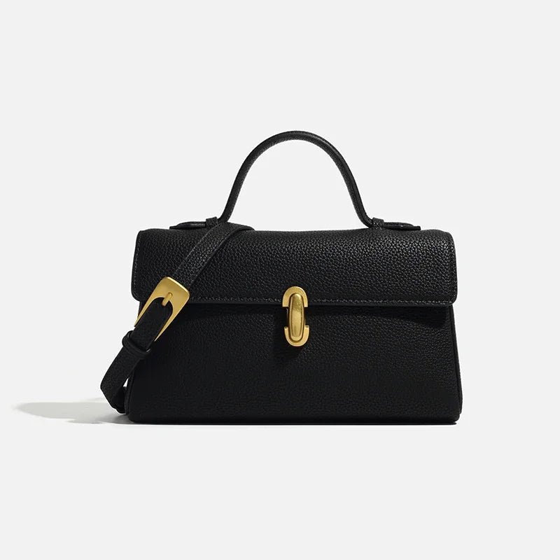 Sac à main cuir véritable– Pochette enveloppe Chic bandoulière MYNELIA