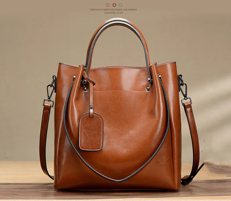 Genuine Leather Bags For Women Messenger Handbags Women Famous Brands Fashion Luxury Shoulder Bags MYNELIA