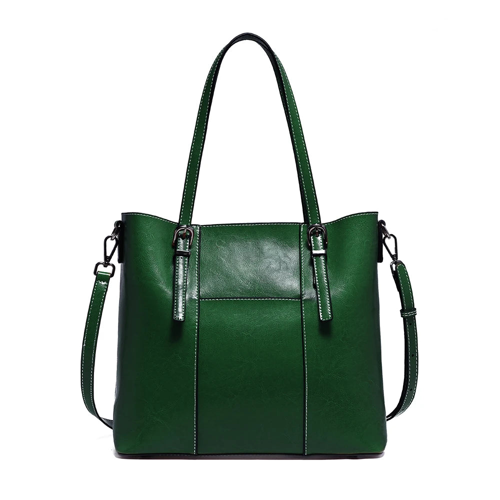 Damen Leder Tote Bag – Laptop & Reisefach
