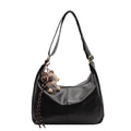 New Free Pandent Fashion Women's Crescent bag High Quality PU Leather Shoulder Bag Waterproof Crossbody Bag Casual Tote Bag MYNELIA