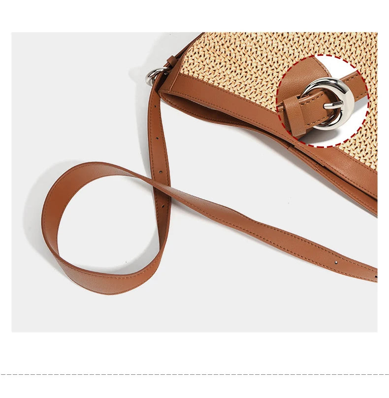 Sac à bandoulière Tote  Tressée Artisanale – Bohème Chic Été