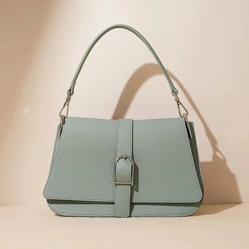 Sac bucket en cuir véritable souple – Doublure Cuir, Fermeture Hasp
