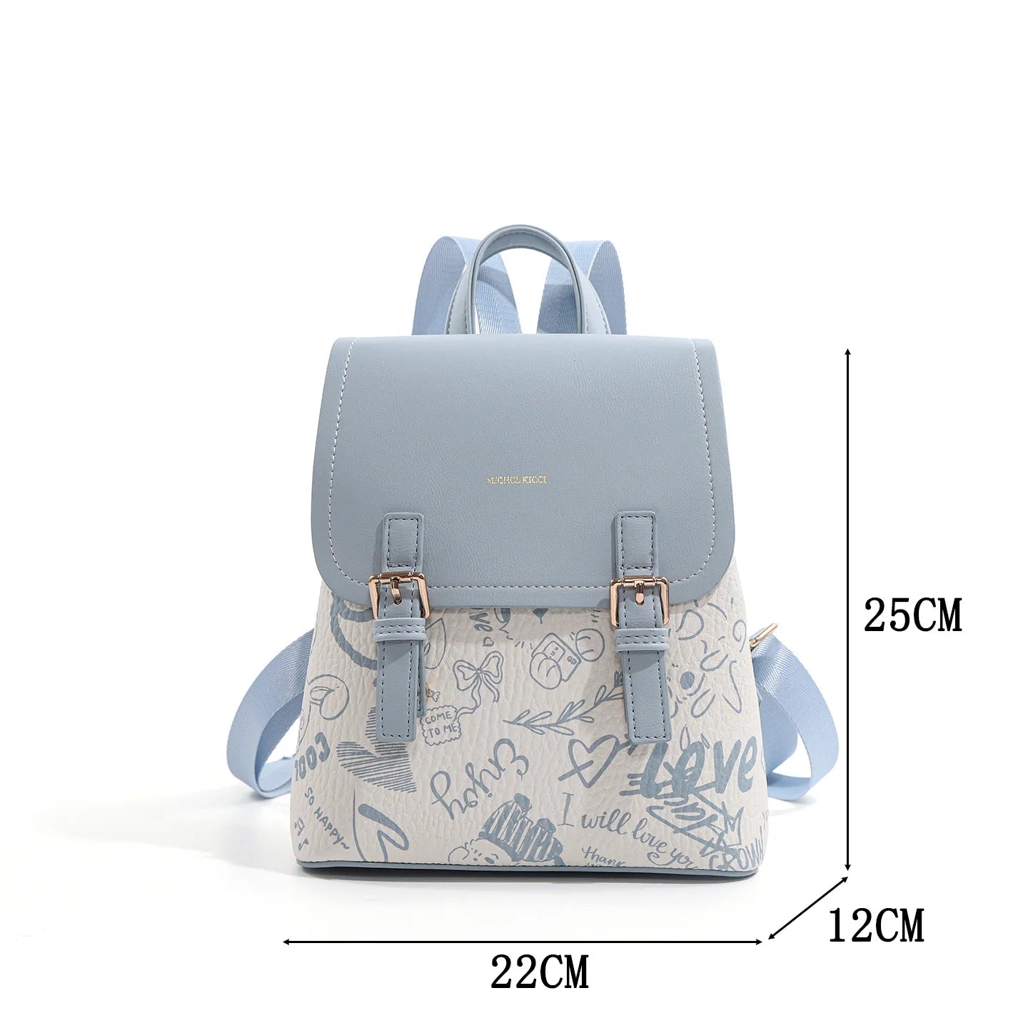 Sac à Dos Femme Imprimé Graffiti – Style Campus, Cuir PU Résistant | MYNELIA MYNELIA