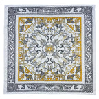 Foulard carré femme en soie imprimée – 90 × 90 cm