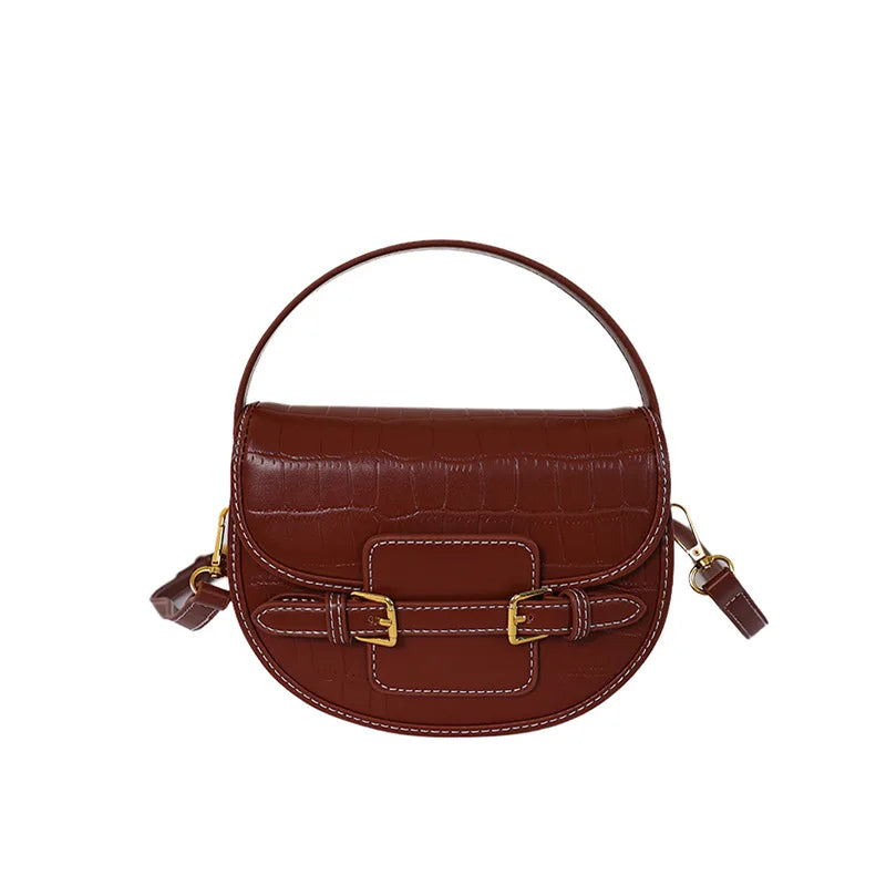 Sac en cuir PU Motif Croco Boucle Magnétique K-Fashion