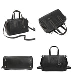 Sac Satchel Cuir Souple Doublure Poches Épaule Croisé