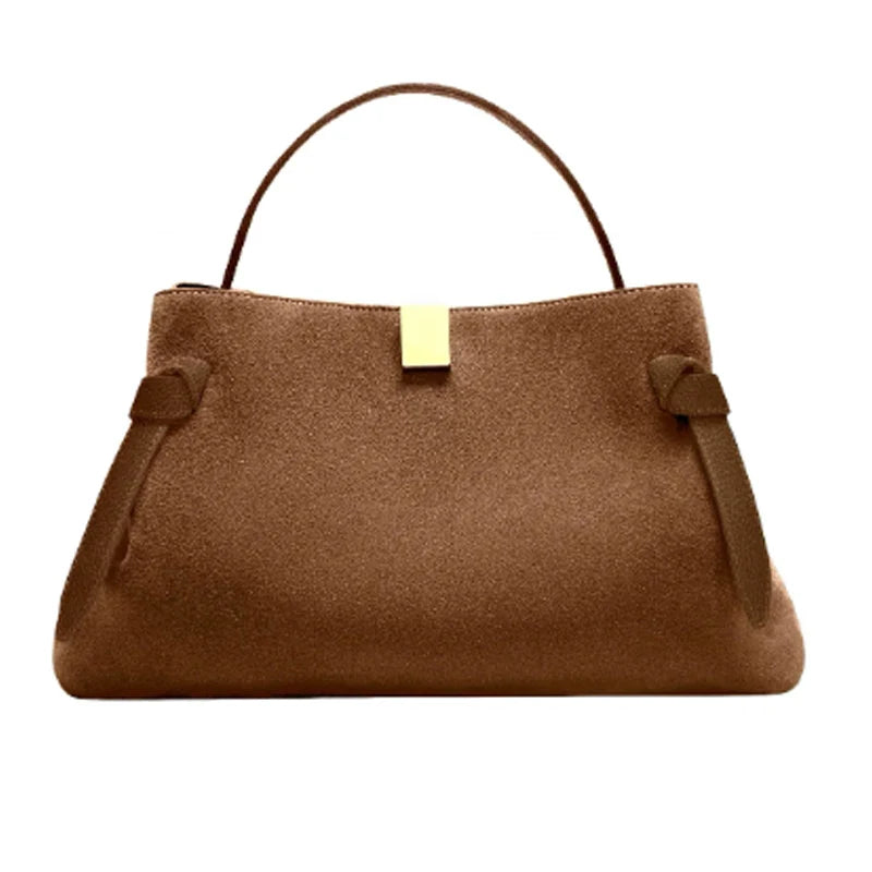 Grand sac Tote femme Daim & Cuir PU – Style casual chic