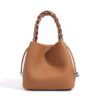 Sac bucket en cuir véritable souple – Doublure cuir