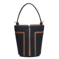 Sac seau cuir vache femme – Triple Port Bandoulière
