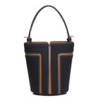 Sac seau cuir vache femme – Triple Port Bandoulière