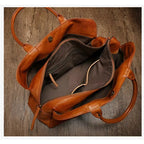 Sac en cuir véritable – Business, Intercalaire Ordinateur, Grande capacité