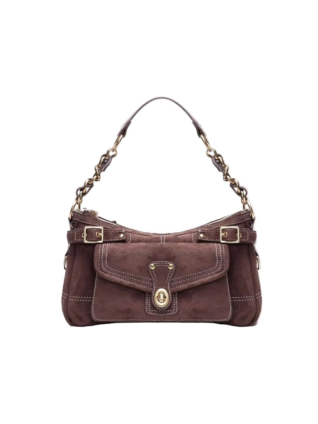 Sac bandoulière rétro vintage Suède PU – Chaîne Style