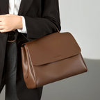 Sac Tote Cuir veritable Souple Rétro Luxe – Poche Flap