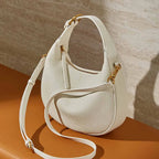 Damen-Ddumpling-Tasche aus Rindsleder der ersten Schicht, neue Mode, Umhängetasche aus echtem Leder, schlichte Umhängetasche, hochwertige Handtasche