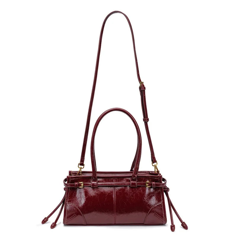 Sac à bandoulière Boston – Cuir ciré Microfibre