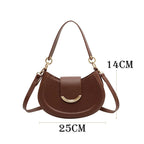 Sac bandoulière cuir PU – Boucle Magnétique