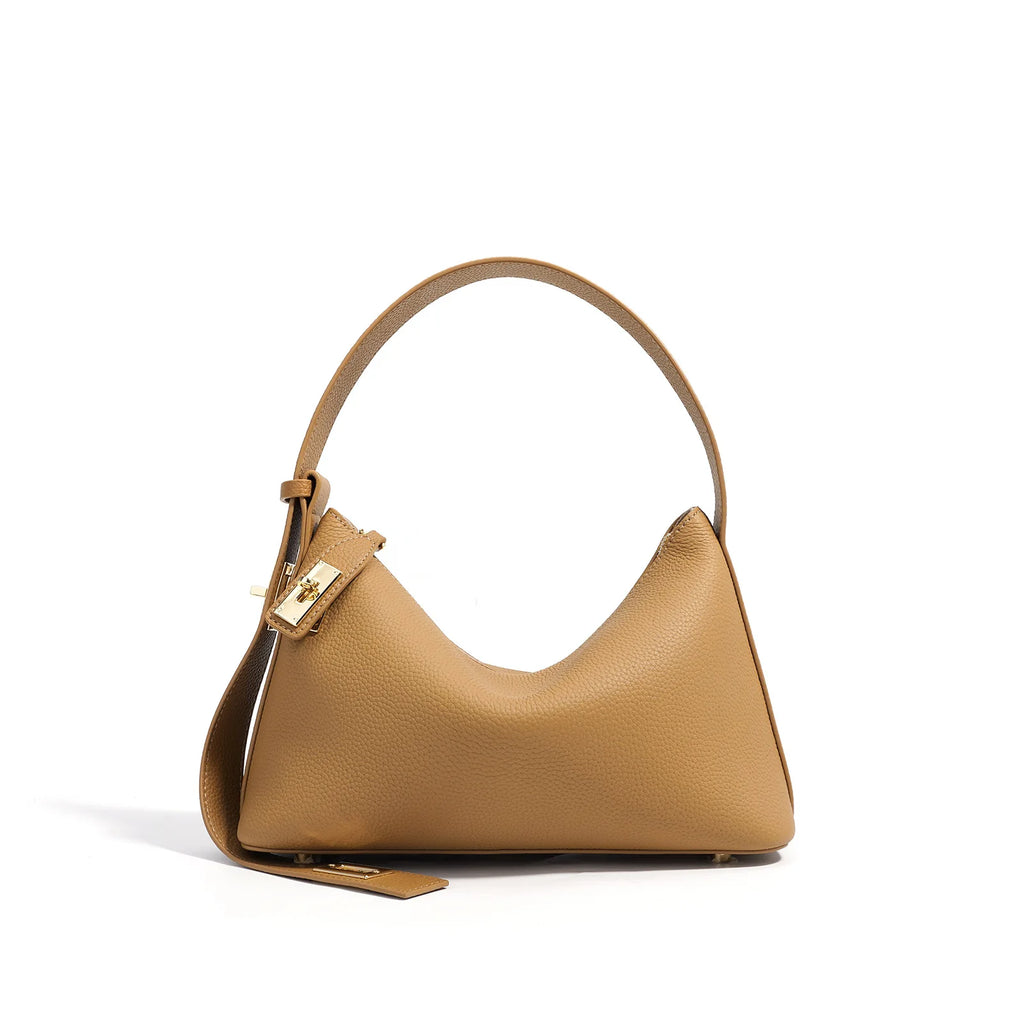 Sac Épaule en Cuir véritable Pleine Fleur  Grain Léger