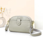 Petit sac épaule en cuir de vachette à poches intérieures