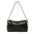 Sac bandoulière cuir véritable – Forme cylindrique souple