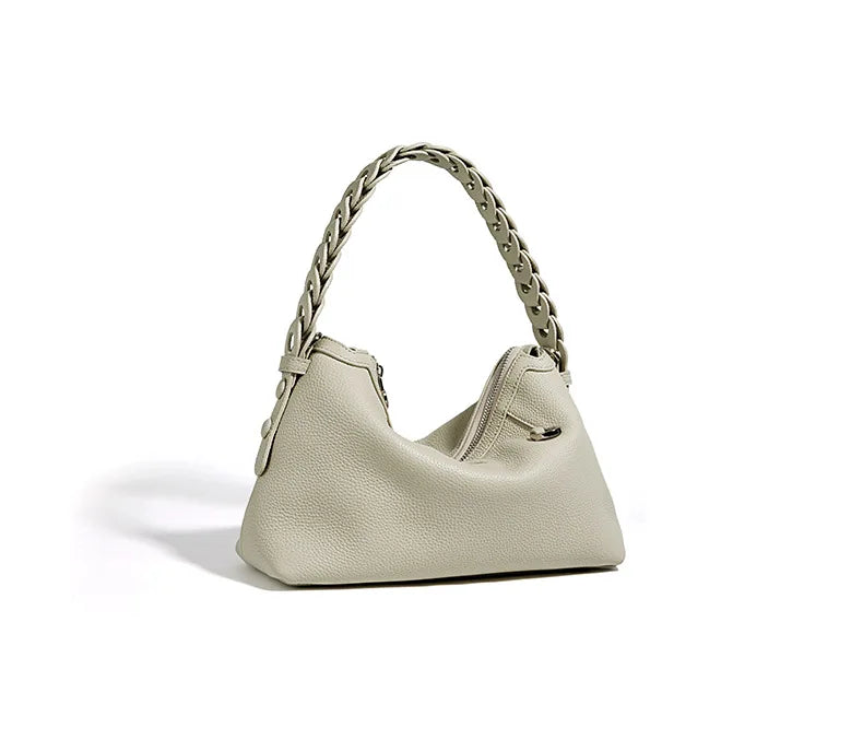 Sac à main cuir vachette femme–Vintage compartimenté Style chic