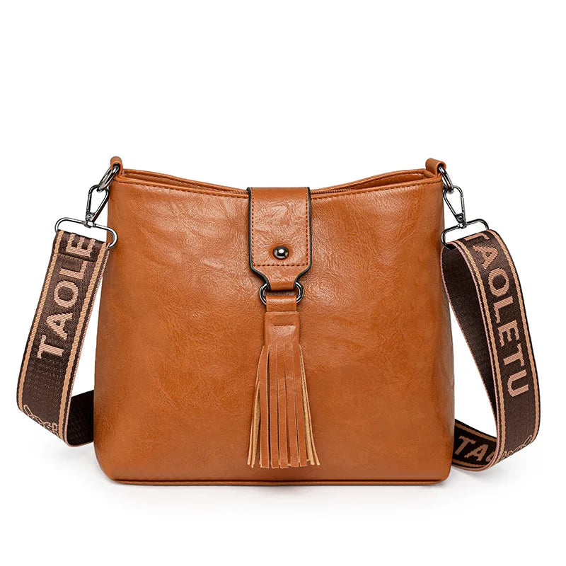 Sac seau en cuir PU– Bucket Style street chic