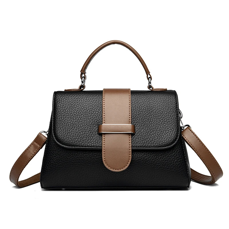 Sac Tote Crossbody Vintage Rivets PU Souple