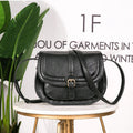 Sac à main Crossbody Cuir PU – Style Boho Selle,Décoration Frondée MYNELIA