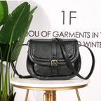 Sac à main Crossbody Cuir PU – Style Boho Selle,Décoration Frondée MYNELIA