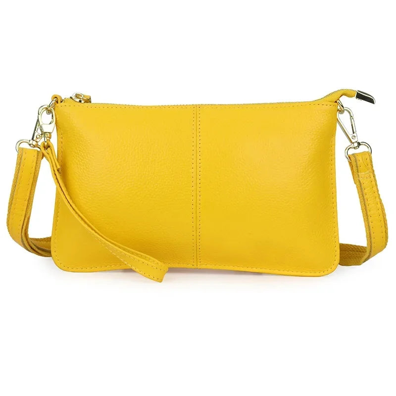Sac bandoulière Satchel Croisé Cuir Véritable Vintage Candy