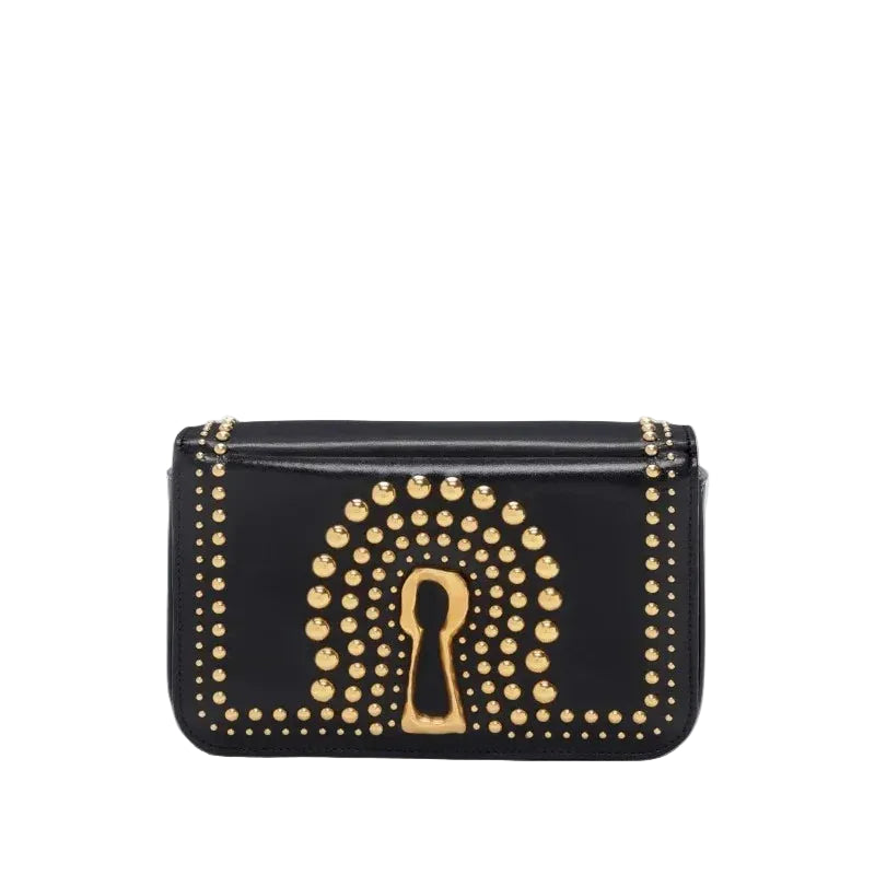 Petit sac épaule femme à rabat et rivets – Simili cuir