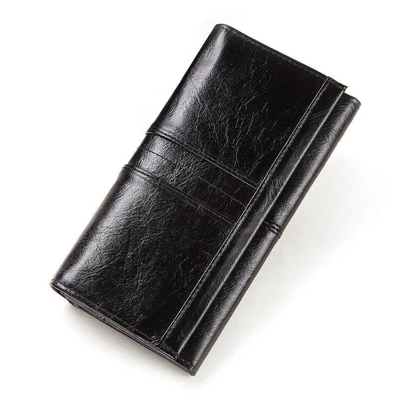 Portefeuille en cuir  véritable – Protection RFID, Grande capacité