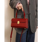 Luxuriöse Braut-Rote Hochzeitstasche Hochwertige Große Kapazität Handtasche Koreanisches Temperament Elegante Damen Vielseitige Umhängetaschen